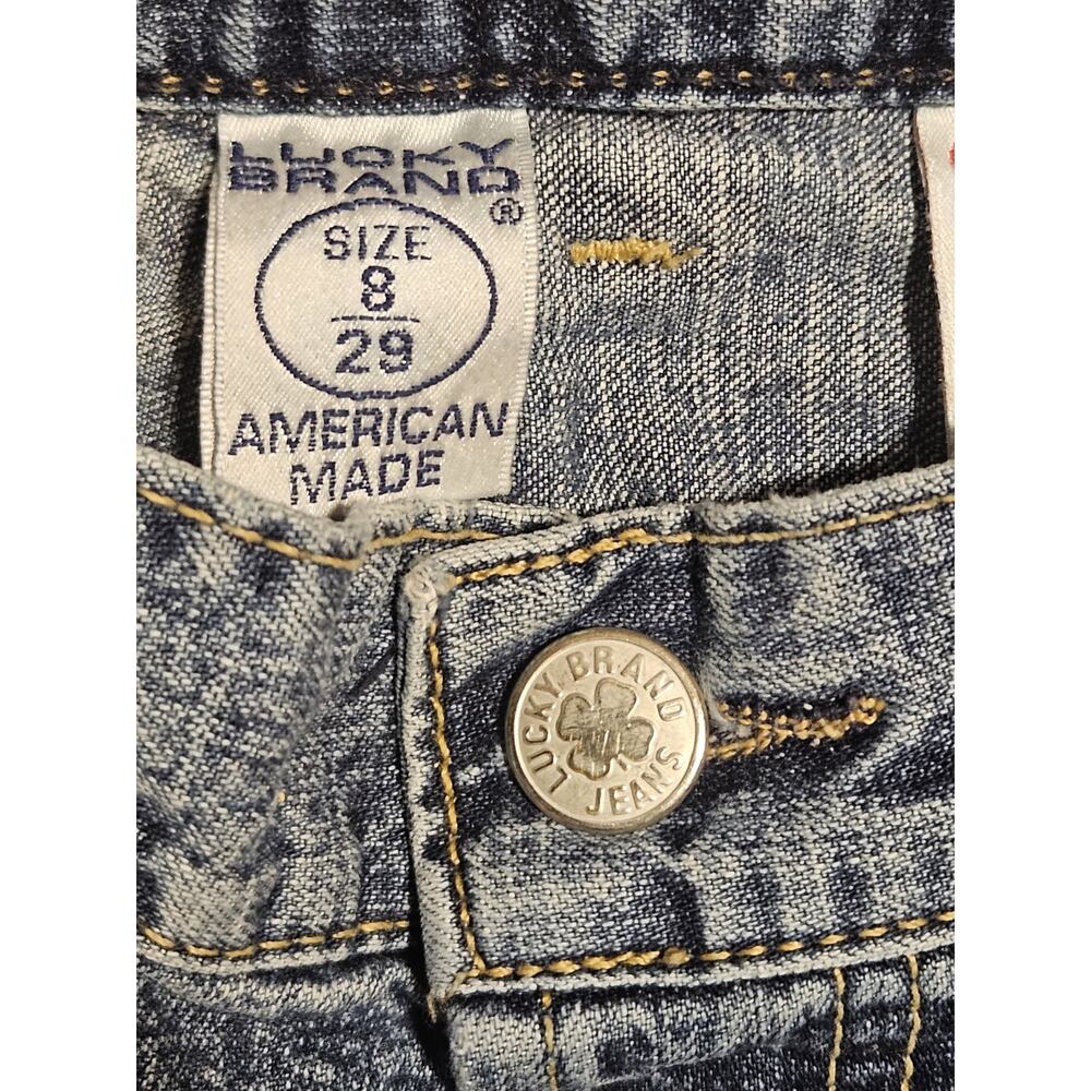 Vintage Lucky Brand Dungarees Womens Sz 33x30 Made In USA By Gene Montesano - Picture 2 of 8